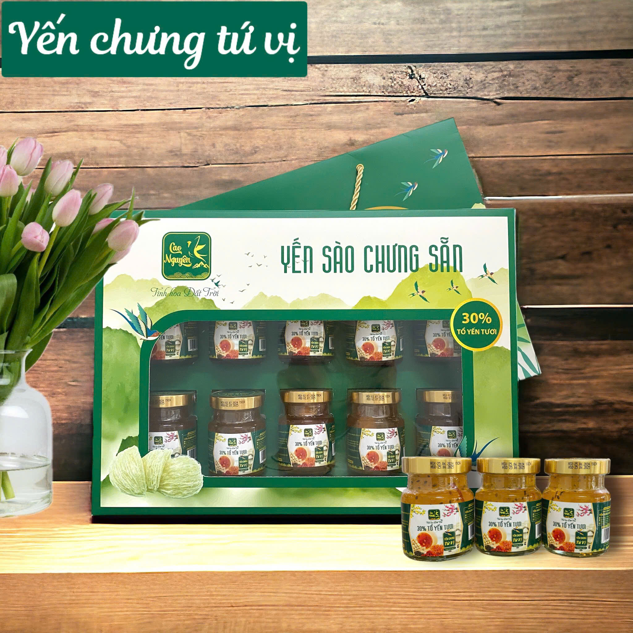 Yến chưng tứ vị